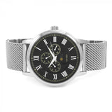 Buy Shop Guess Delancey Black Dial Silver Mesh Bracelet Watch for Men - W0871G1 USA Online