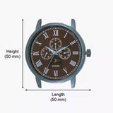 Buy Shop Guess Delancy Analog Brown Dial Brown Leather Strap Watch For Men - W0870G3 USA Online