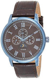 Buy Shop Guess Delancy Analog Brown Dial Brown Leather Strap Watch For Men - W0870G3 USA Online
