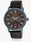 Buy Shop Guess Delancy Analog Brown Dial Brown Leather Strap Watch For Men - W0870G3 USA Online