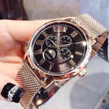 Buy Shop Guess Delancy Black Dial Gold Mesh Bracelet Watch for Men - W0871G2 USA Online