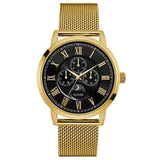 Buy Shop Guess Delancy Black Dial Gold Mesh Bracelet Watch for Men - W0871G2 USA Online