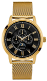 Buy Shop Guess Delancy Black Dial Gold Mesh Bracelet Watch for Men - W0871G2 USA Online