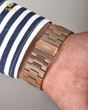 Buy Shop Guess Delancy Black Dial Rose Gold Mesh Bracelet Watch for Men - W0871G5 USA Online