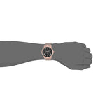 Buy Shop Guess Delancy Black Dial Rose Gold Mesh Bracelet Watch for Men - W0871G5 USA Online