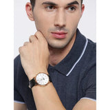 Buy Shop Guess Delancy Quartz Silver Dial Black Leather Strap Watch For Men - W0870G2 USA Online