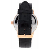 Buy Shop Guess Delancy Quartz Silver Dial Black Leather Strap Watch For Men - W0870G2 USA Online