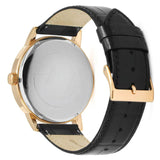 Buy Shop Guess Delancy Quartz Silver Dial Black Leather Strap Watch For Men - W0870G2 USA Online