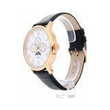Buy Shop Guess Delancy Quartz Silver Dial Black Leather Strap Watch For Men - W0870G2 USA Online