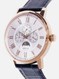 Buy Shop Guess Delancy Quartz Silver Dial Black Leather Strap Watch For Men - W0870G2 USA Online