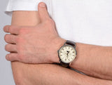Buy Shop Guess Delancy Quartz White Dial Brown Leather Strap Watch For Men - W0870G1 USA Online