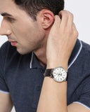 Buy Shop Guess Delancy Quartz White Dial Brown Leather Strap Watch For Men - W0870G1 USA Online