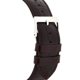 Buy Shop Guess Delancy Quartz White Dial Brown Leather Strap Watch For Men - W0870G1 USA Online