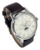 Buy Shop Guess Delancy Quartz White Dial Brown Leather Strap Watch For Men - W0870G1 USA Online
