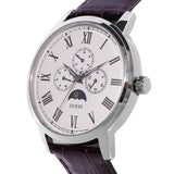 Buy Shop Guess Delancy Quartz White Dial Brown Leather Strap Watch For Men - W0870G1 USA Online