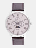 Buy Shop Guess Delancy Quartz White Dial Brown Leather Strap Watch For Men - W0870G1 USA Online