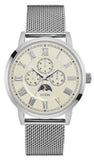 Buy Shop Guess Delancy White Dial Silver Mesh Bracelet Watch for Men - W0871G4 USA Online