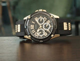 Buy Shop Guess Delta Black Dial Black Rubber Strap Watch for Men - GW0051G2 USA Online