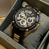 Buy Shop Guess Delta Black Dial Black Rubber Strap Watch for Men - GW0051G2 USA Online