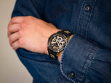 Buy Shop Guess Delta Black Dial Black Rubber Strap Watch for Men - GW0051G2 USA Online