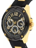 Buy Shop Guess Delta Black Dial Black Rubber Strap Watch for Men - GW0051G2 USA Online