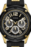 Buy Shop Guess Delta Black Dial Black Rubber Strap Watch for Men - GW0051G2 USA Online