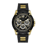 Buy Shop Guess Delta Black Dial Black Rubber Strap Watch for Men - GW0051G2 USA Online