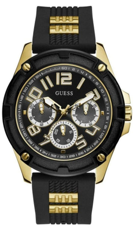 Buy Shop Guess Delta Black Dial Black Rubber Strap Watch for Men - GW0051G2 USA Online
