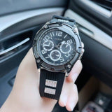 Buy Shop Guess Delta Black Dial Black Silicone Strap Watch for Men - GW0051G1 USA Online