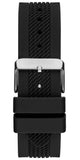 Buy Shop Guess Delta Black Dial Black Silicone Strap Watch for Men - GW0051G1 USA Online