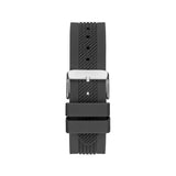 Buy Shop Guess Delta Black Dial Black Silicone Strap Watch for Men - GW0051G1 USA Online