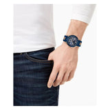 Buy Shop Guess Delta Blue Dial Blue Silicone Strap Watch for Men - GW0051G3 USA Online