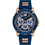 Buy Shop Guess Delta Blue Dial Blue Silicone Strap Watch for Men - GW0051G3 USA Online