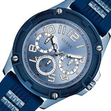 Buy Shop Guess Delta Blue Dial Blue Silicone Strap Watch for Men - GW0051G4 USA Online