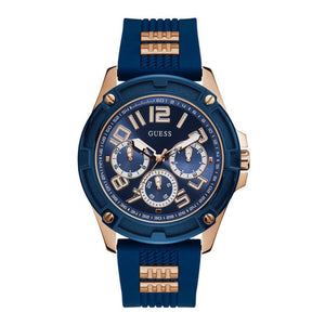 Buy Shop Guess Delta Blue Dial Blue Silicone Strap Watch for Men - GW0051G3 USA Online