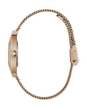 Buy Shop Guess Dream Crystals Rose Gold Dial Rose Gold Mesh Bracelet Watch For Women - GW0550L3 USA Online