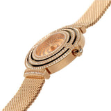 Buy Shop Guess Dream Crystals Rose Gold Dial Rose Gold Mesh Bracelet Watch For Women - GW0550L3 USA Online