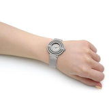 Buy Shop Guess Dream Crystals Silver Dial Silver Mesh Strap Watch For Women - GW0550L1 USA Online