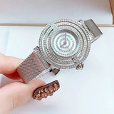 Buy Shop Guess Dream Crystals Silver Dial Silver Mesh Strap Watch For Women - GW0550L1 USA Online