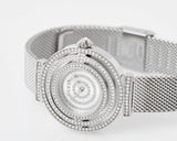 Buy Shop Guess Dream Crystals Silver Dial Silver Mesh Strap Watch For Women - GW0550L1 USA Online