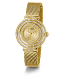 Buy Shop Guess Dream Quartz Gold Dial Gold Mesh Strap Watch For Women - GW0550L2 USA Online