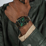 Buy Shop Guess Dress Chronograph Multifunction Green Dial Two Tone Steel Strap Watch For Men - GW0631G1 USA Online
