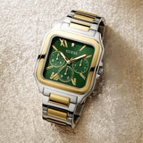 Buy Shop Guess Dress Chronograph Multifunction Green Dial Two Tone Steel Strap Watch For Men - GW0631G1 USA Online