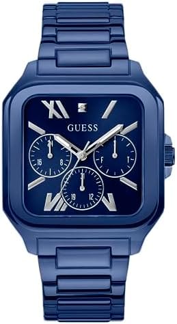 Buy Shop Guess Dress Multifunction Blue Dial Blue Steel Strap Watch for Men - GW0631G3 USA Online