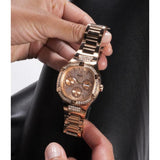 Buy Shop Guess Duchees Quartz Rose Gold Dial Rose Gold Steel Strap Watch For Women - GW0558L3 USA Online