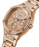 Buy Shop Guess Duchees Quartz Rose Gold Dial Rose Gold Steel Strap Watch For Women - GW0558L3 USA Online