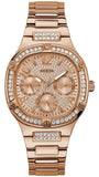 Buy Shop Guess Duchees Quartz Rose Gold Dial Rose Gold Steel Strap Watch For Women - GW0558L3 USA Online