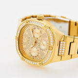 Buy Shop Guess Duchess Quartz Gold Dial Gold Steel Strap Watch For Women - GW0558L2 USA Online
