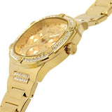 Buy Shop Guess Duchess Quartz Gold Dial Gold Steel Strap Watch For Women - GW0558L2 USA Online
