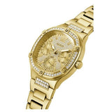 Buy Shop Guess Duchess Quartz Gold Dial Gold Steel Strap Watch For Women - GW0558L2 USA Online